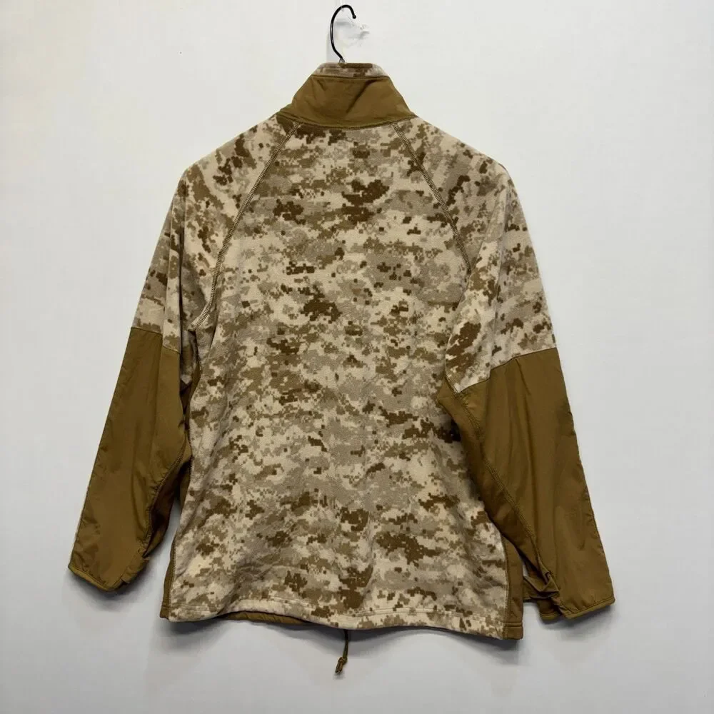USMC Peckham Size Medium Polartec Fleece Jacket Desert MARPAT Camo C112 -10